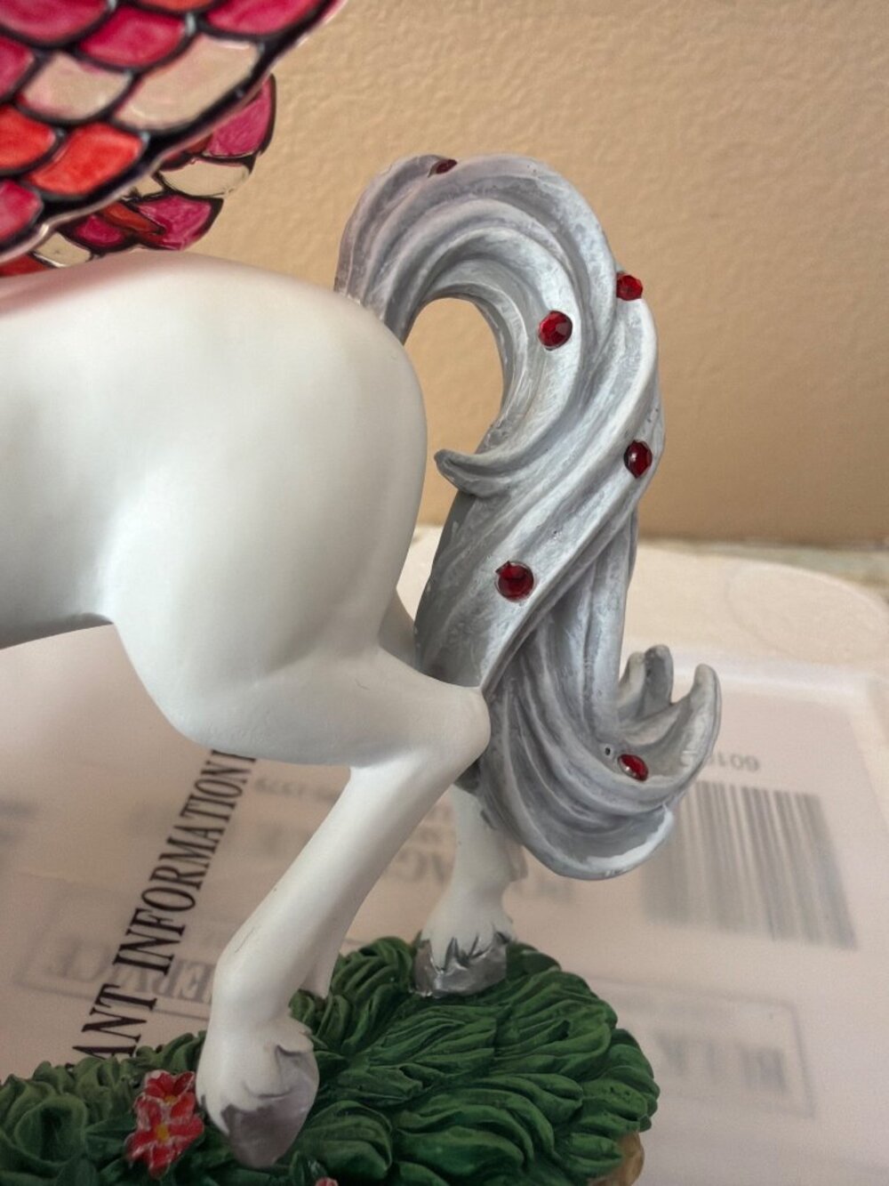 Hamilton Collection Jeweled Reflections Ruby Regalia Unicorn w/Box & COA Vintage - Picture 12 of 16
